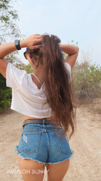 Public Walking and Beauty Flashing in Forest