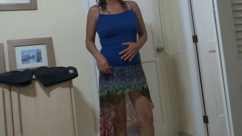 Ardientes69: My Wife Pulls up Her Dress to Show off Her...