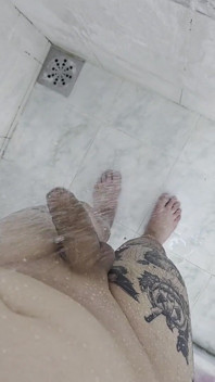 Ik speel onder de douche