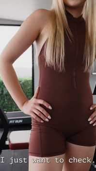 POV: Experienced Trainer Knows How to Take His Petite Client From Squats to Bed for Fills Her Mouth with Cum