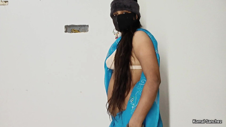Hot_girl: Gorąca dziewczyna Komal Sanchez Nowy Sari wygląd
