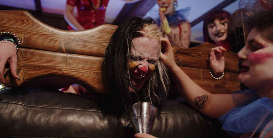 punkgoblin: Clown Orgy: Oral, Spit &amp; Strap Ons
