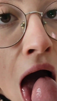 Submissive Slut Rimming Cum in Mouth