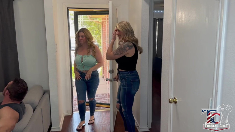 ThomasColt: PAWG MILF Besties Get Dicked Down by Big Muscular Husband!