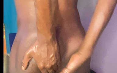 MerlinMystique: Người chuyển giới da đen edging với shea butter