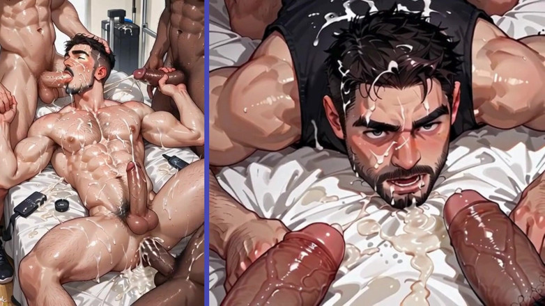 Real narrated fantasy Hentai: Gorący Gej Gangbang Z Pięknymi Młodymi Mężczyznami I Ich Idealnymi...