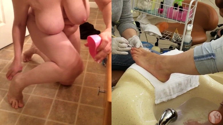 MarieRocks: Marie Rocks recebe uma pedicure