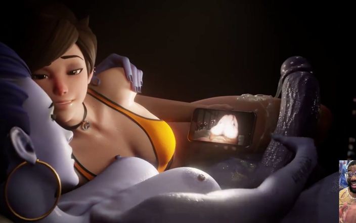 L6RD7BLU3 FUTA: 大鸡巴futa Widowmaker为示踪者激烈高潮，ms. futa操紧致阴户lara