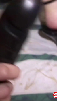 *Throwback* latina prostituta brinca com sua pequena buceta apertada