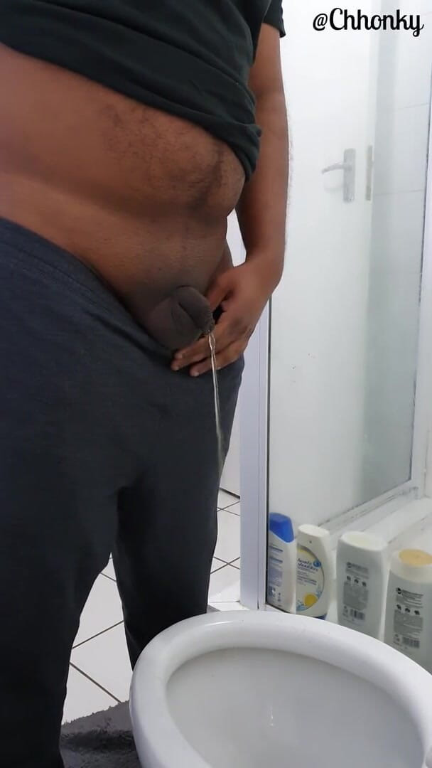 Denim Tiger: Chub taking a morning piss