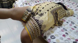 Nandita Aunty Without Pajamas and Rough Fuck While Resting on A Bed