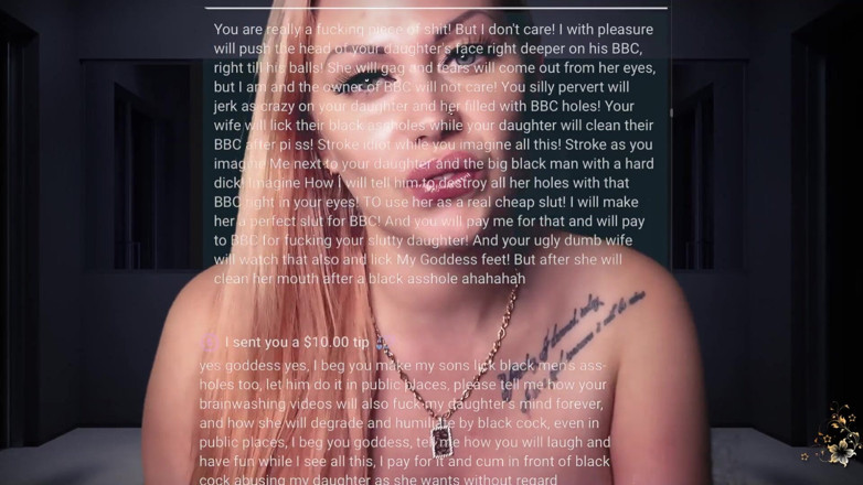 Goddess Misha Goldy: Diagnosis: the most disgusting taboo pervert! Part 1