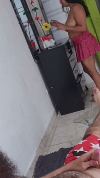 Aluna Mexicana Vai até a Casa Da Professora Para Passar a Matéria. Amadora De Verdade