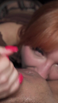 Big Titty Redhead Likes It Rough