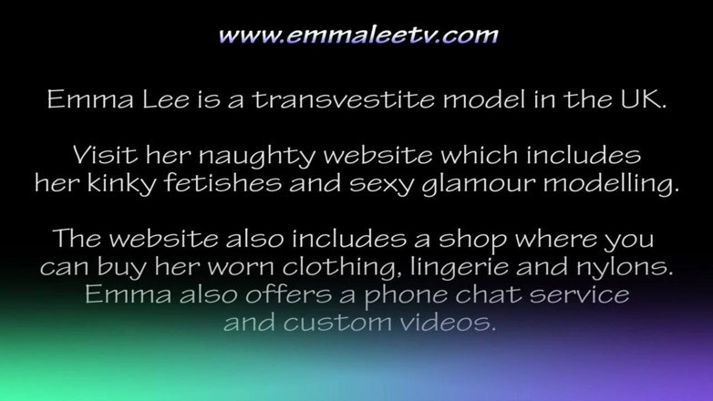 EmmaLeeTV - Nylon Fetish Tranny: Tranny Emma Lee bercorak bonjolan zakar pantyhose