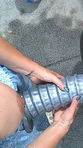 Ickakris: Anal Destruction with Xxxl Dildo and Two-handed