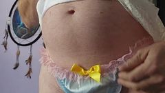 Fantasies in Lingerie: Roztomilé světle modré fluttery saténové kalhotky