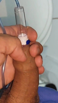 Stepdad Does Glans Insertion in the Men's Locker Room.