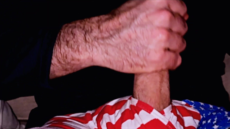 Derek D: Obrzeża precum w patriotycznej bieliźnie (bez spermy)