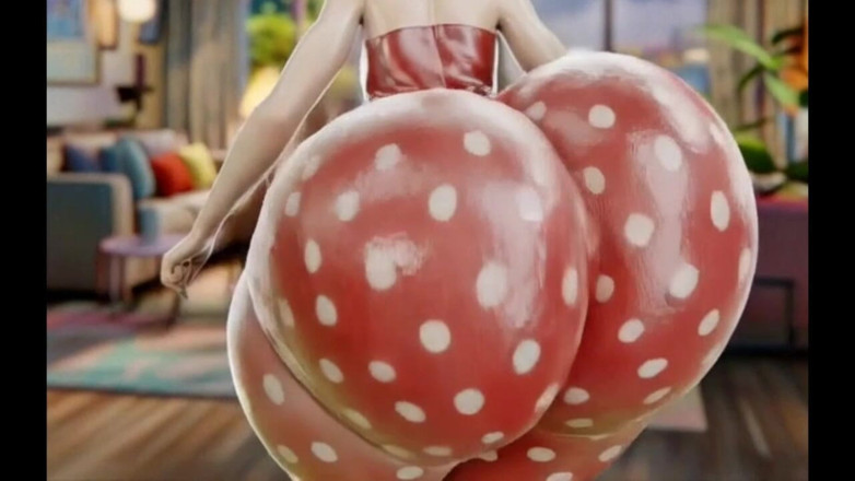 Animate golden: Dança da bunda grande