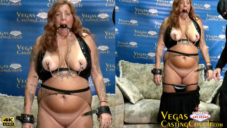 Vegas Casting Couch: Ginger James -bdsm Ass -pussy Hooked-crop-fuck Machine- Wand Clit Toyed