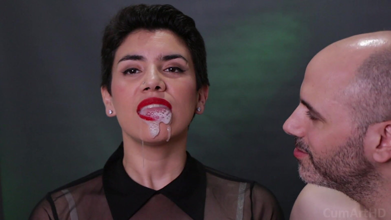 TheArtOfCum: Spermă fierbinte picurând din gură