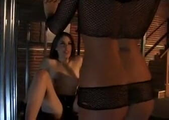 Outdoor pervs: Owner lets her pet out to eat her ass and...