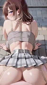 Mengusik Awek Kembar Dengan Plaid-Skirt Diisi Tanpa Henti Dalam Laluan Purba