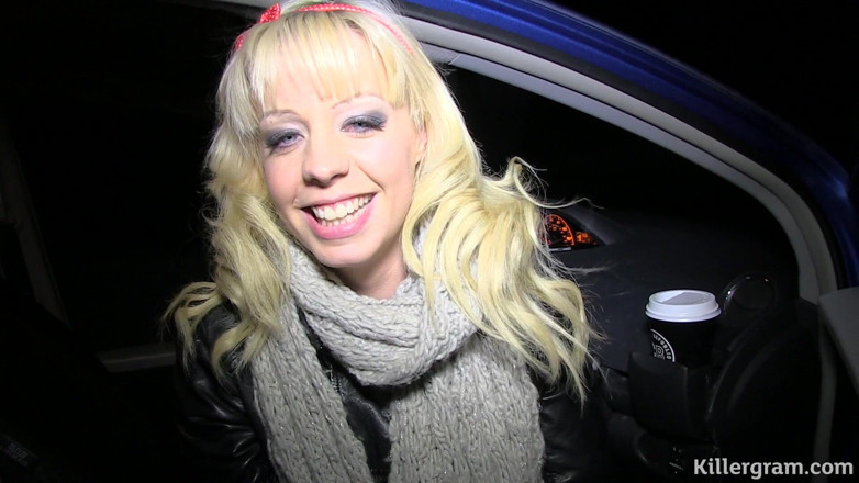 Killergram: Blonde Welsh Skank Heads Out on a Freezing Cold Night...
