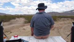 The porky pervert: Desert Hike Jerkoff 5