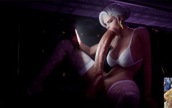 L6RD7BLU3 FUTA: Duży kutas Ass Ashe ssie jej własny futa kutas, żółty latarnia...