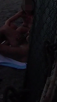 Flashing My Cock in Front of My Stepdaughter in a Public Beach and She Helps Me Cumshot in Front of Everyone #2 - Real Sex Risky