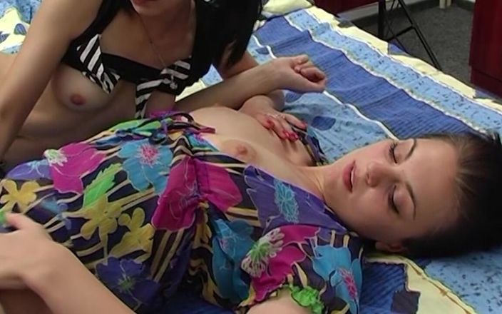 SapphoFilms - By Nikoletta Garian - Real Lesbian: Slim Lesbian Chicks Showing How It's Done