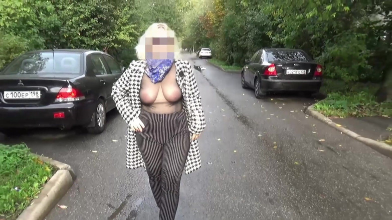 RedRoseRus: Nylon velká prsa - průhledná procházka Sexy MILF