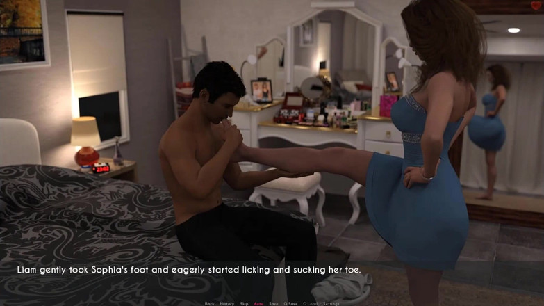 Visual Novels: Seorang istri dan ibu tiri bagian 63 - mengisap kaki istri