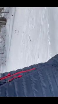 Guy Showing off Cock Pissing While X Country Skiing