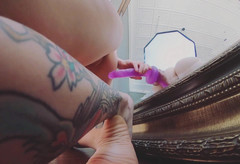 Lady Lazarus: Mirror Dildo Play During Photoshoot