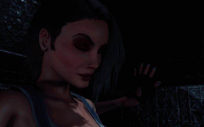 3DHentaiBeauties: Jill Uložit sezení nohou v místnosti
