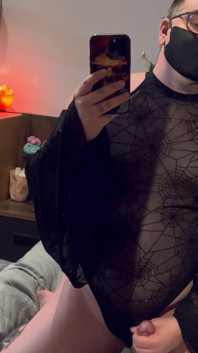Black Bodysuit Cum