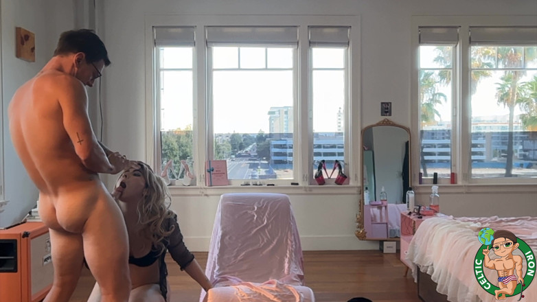 Celtic Iron: Stor röv blond deepthroat doggystyle - sextape