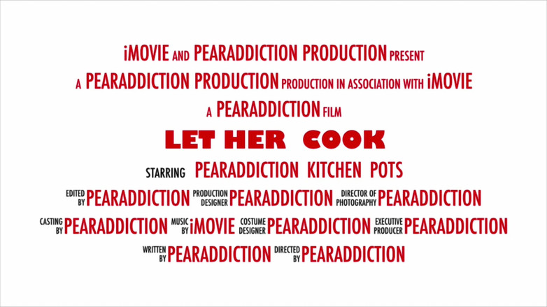 Pearaddiction: Let Her Cook