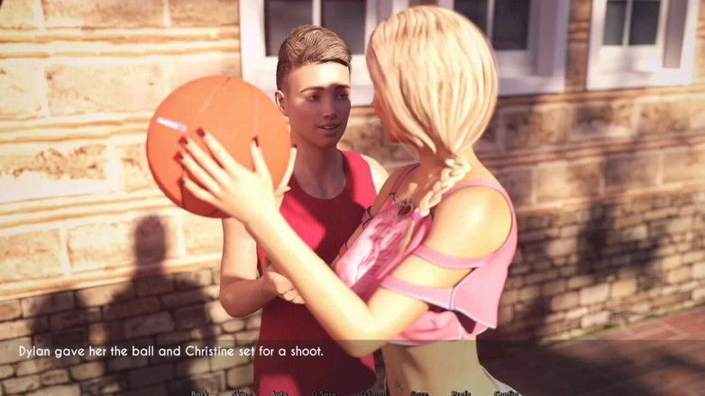 Johannes Gaming: AWAM #52 teaching Christine bow to play basketbal