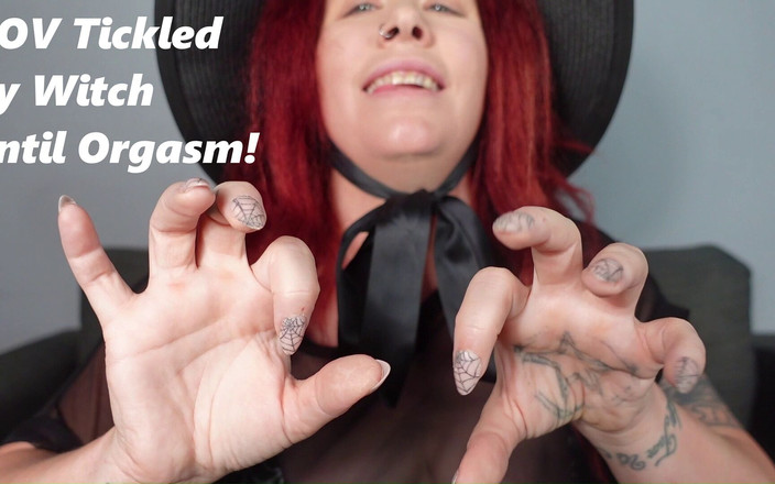 Deanna deadly: POV kitzelt bis zum orgasmus von hexe mit scharfen nägeln