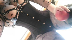 Arya Grander: Pretty Curvy Brunette Arya Grander in Corset Teasing You