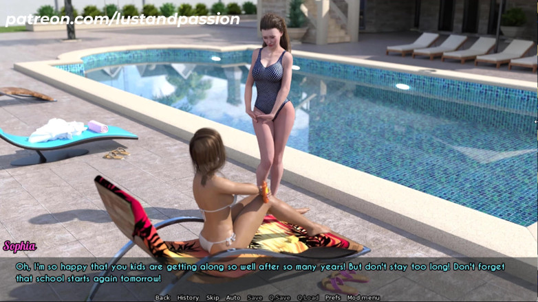 Johannes Gaming: AWAM # 4 Nuota con Ellie e strofina la lozione dappertutto