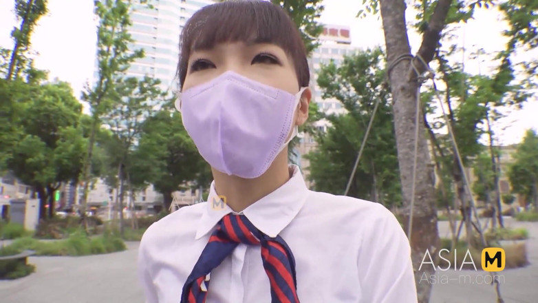 ModelMedia Asia: Mdag-0009 Street Hunting / Slender Pretty Stewardess Enjoys the Strained Pleasure