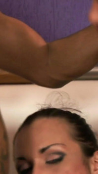 Interracial anal threesome with shemale and two twinks