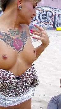 Horny Fresh Girl Baby Reed Gets Her Pussy Fucked on a Beach