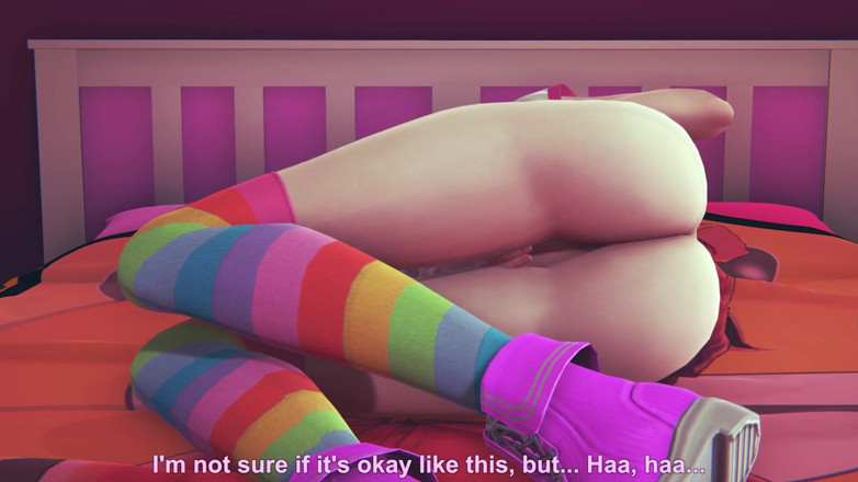 Waifu club 3D: O fată pasionată de jocuri se masturbează dimineața devreme