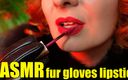 Arya Grander: Video fetish lipstik - lady in fur close up